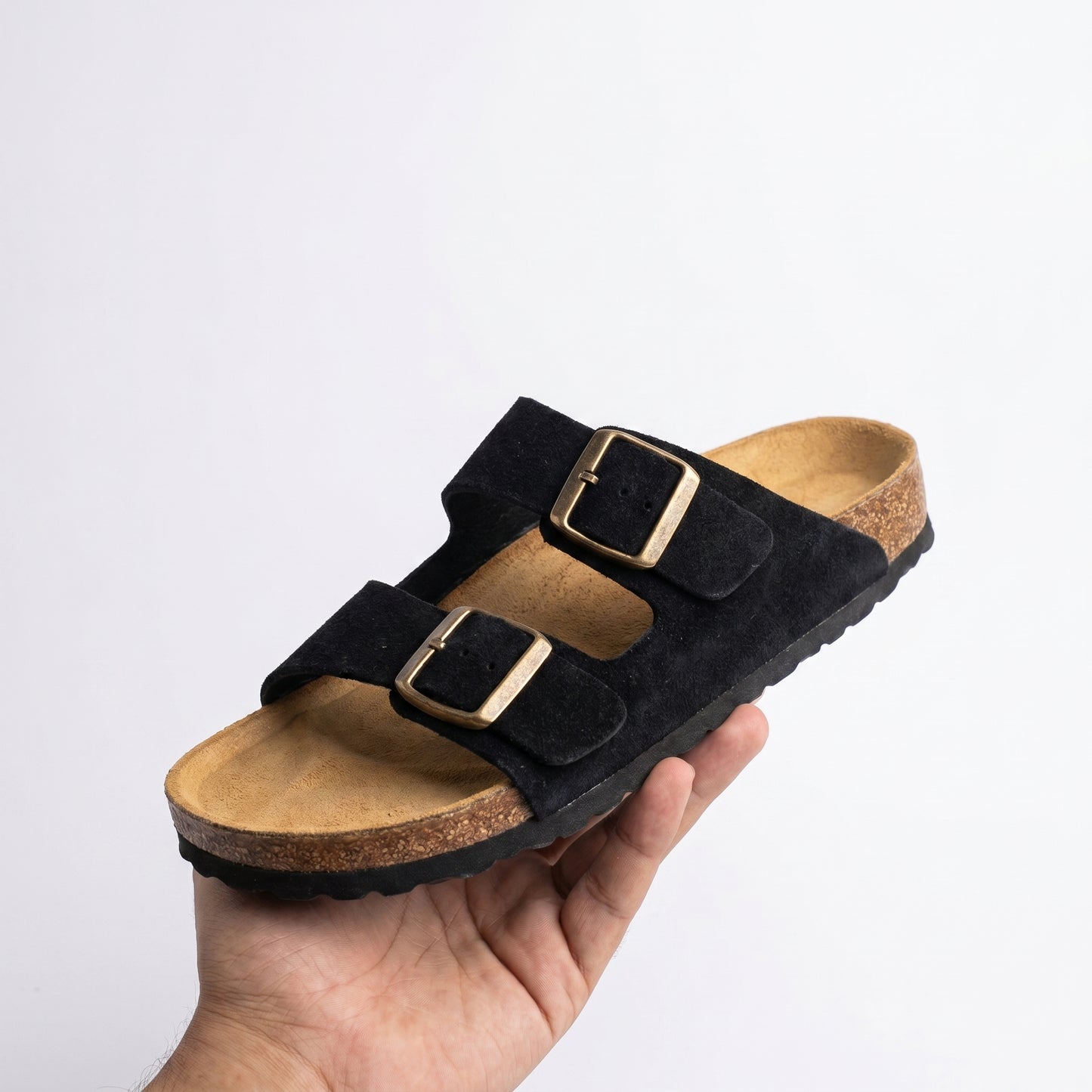 Sandales Daim à Double Boucle