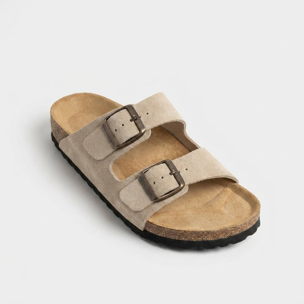 Sandales Daim à Double Boucle
