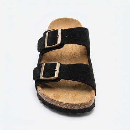 Sandales Daim à Double Boucle