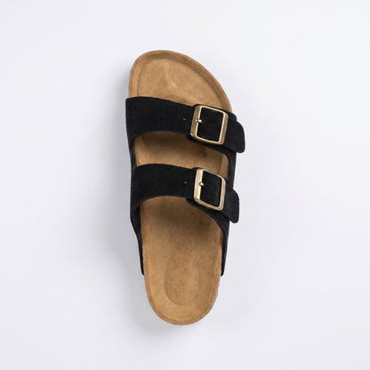 Sandales Daim à Double Boucle