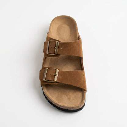 Sandales Daim à Double Boucle