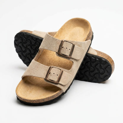 Sandales Daim à Double Boucle